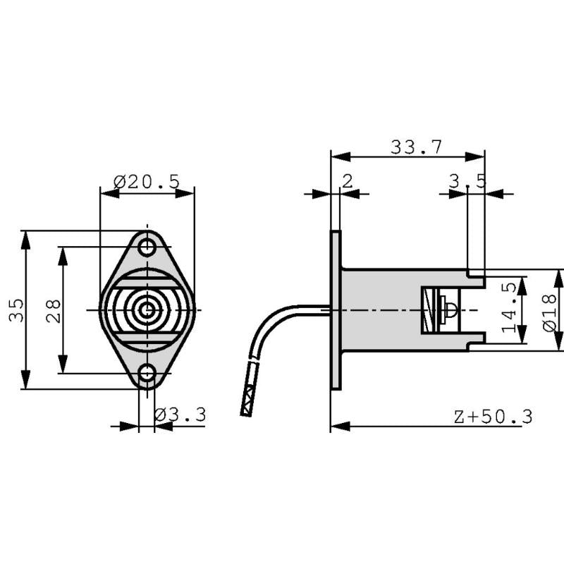 Trzonek lampy R7s Metal