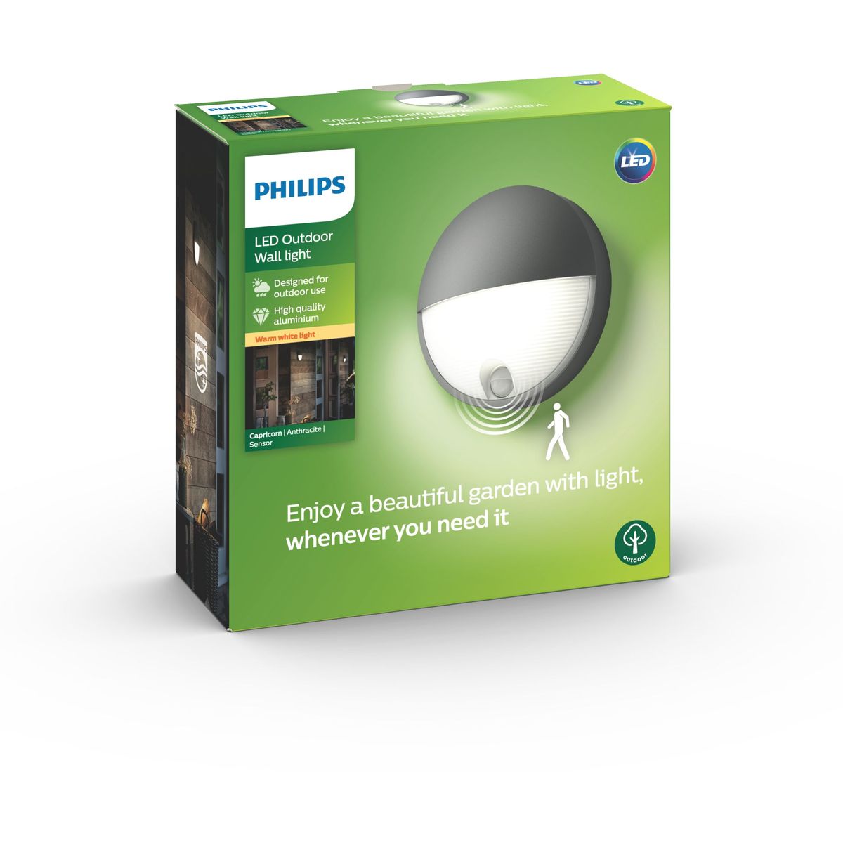 Philips - Koziorożca IR Wall Lantern Anthracite 1x6
