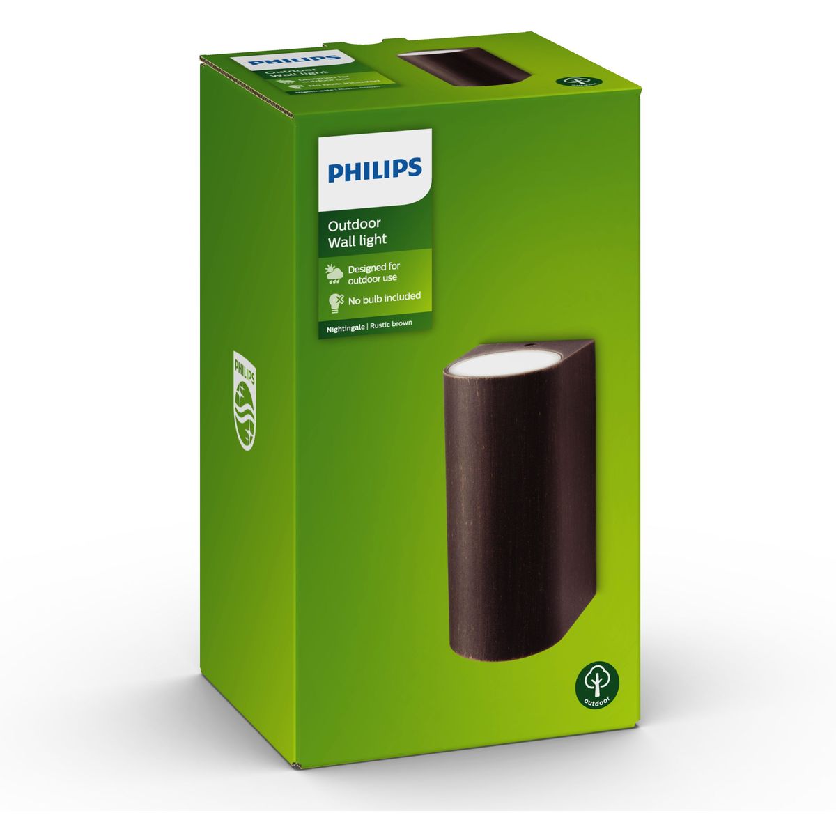 Philips - Nightingale Wall Lantern Rust 2x35W 230V
