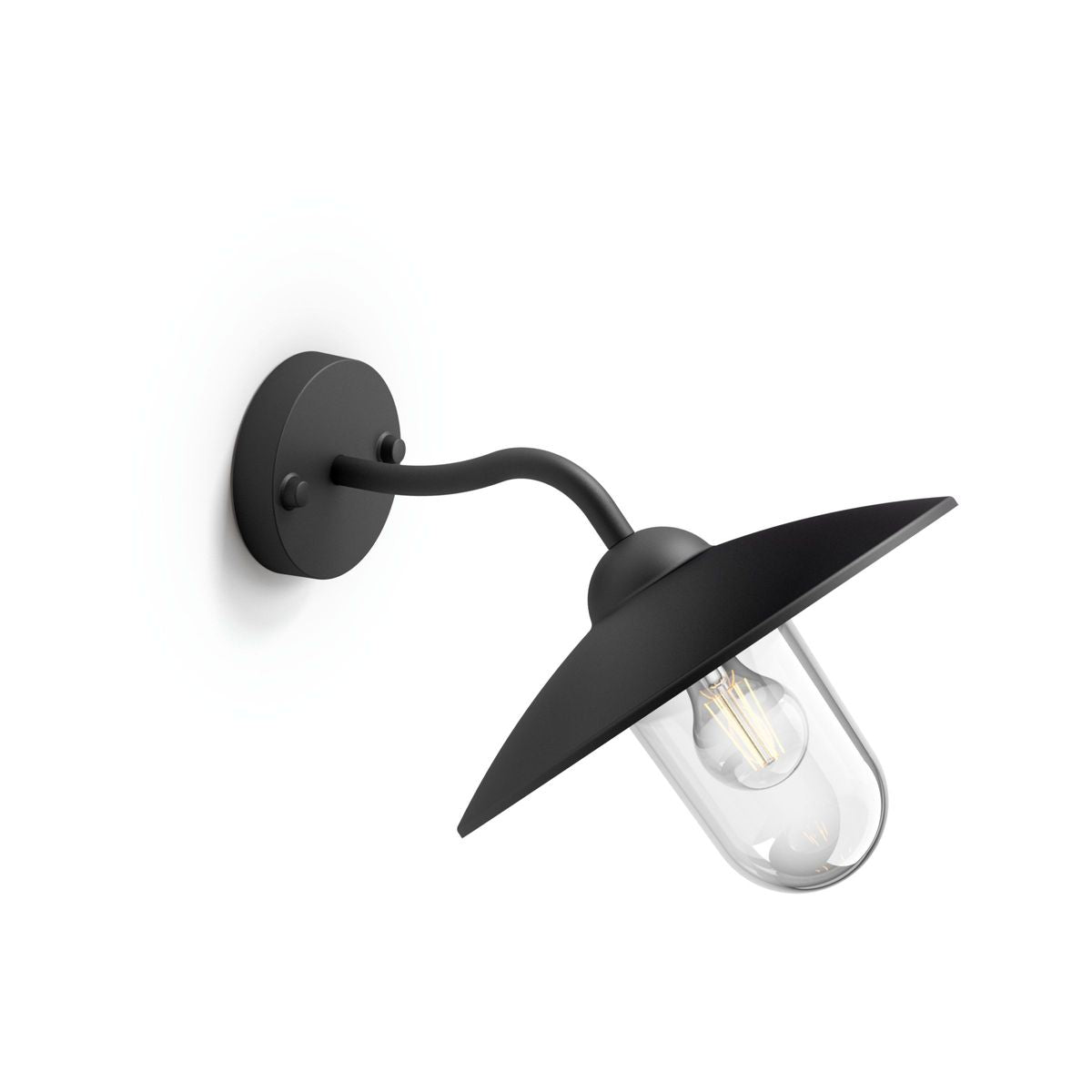Philips - Hammock Wall Lantern Black 1x60W 230V