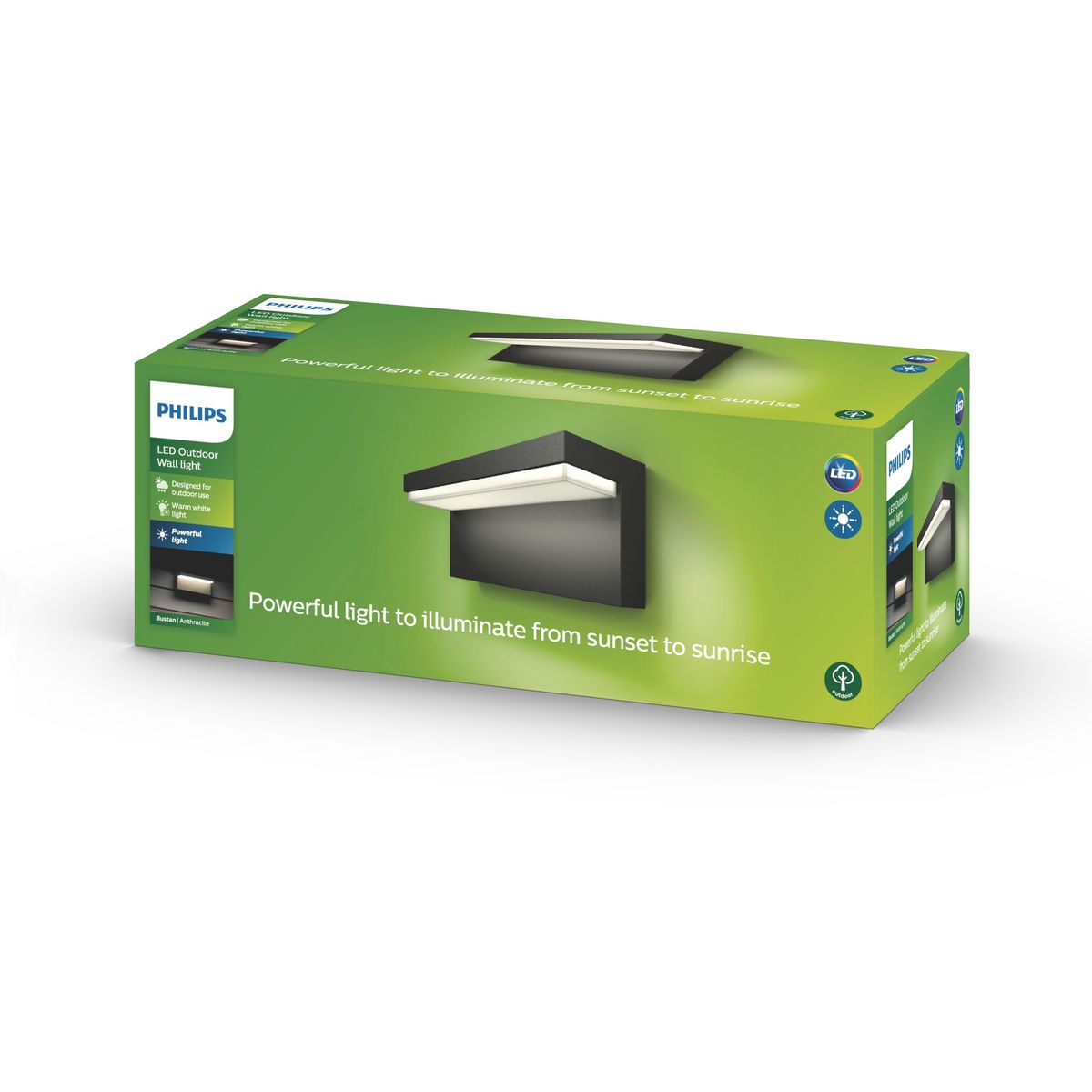 Philips - Bustan Wall Lantern Anthracite 2x4,5W