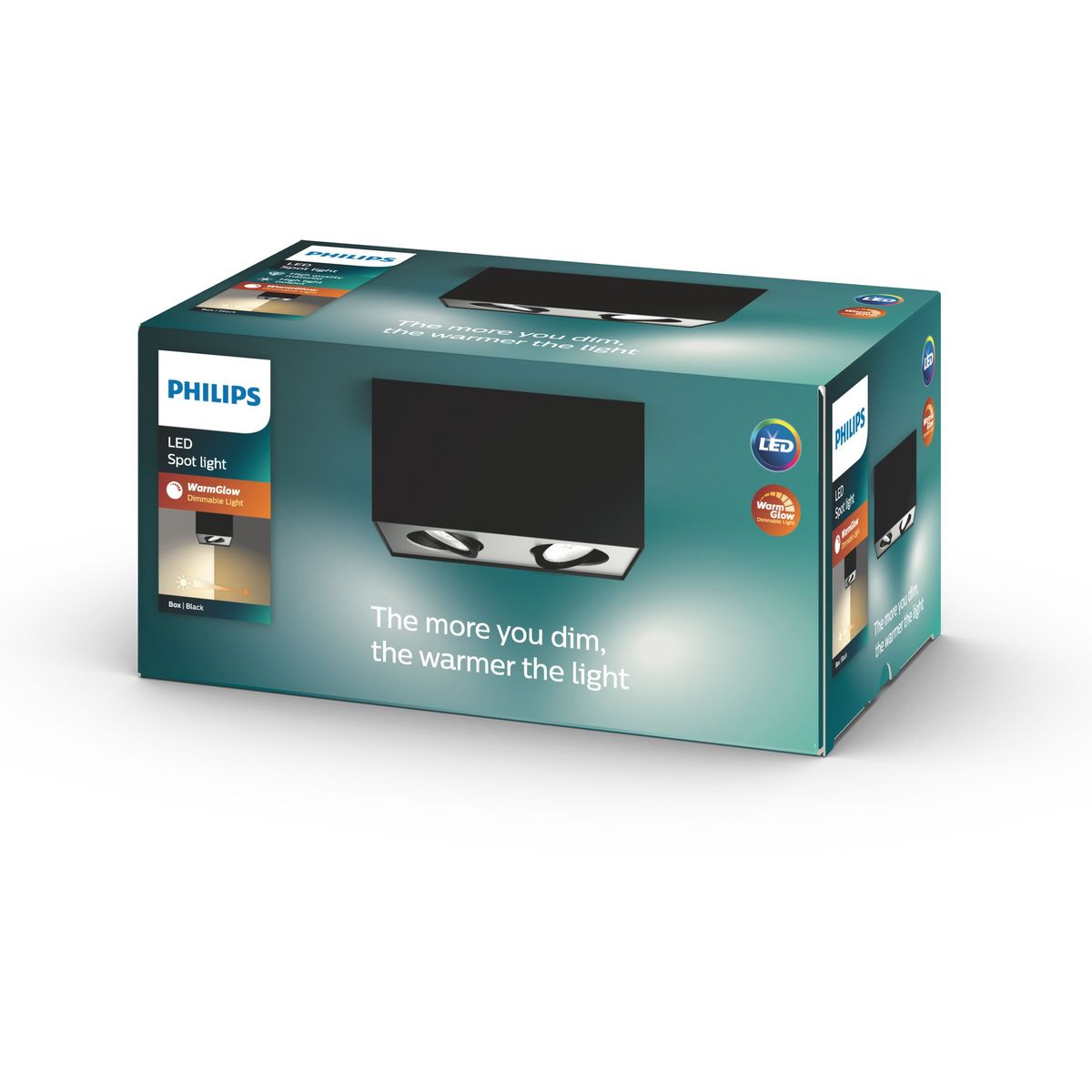 Philips - BOX special form black 2x4.5W SELV