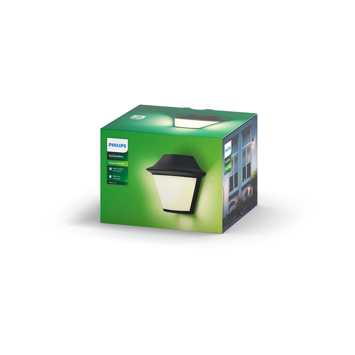 Philips - Serres Wall Lantern Black 1x42W 230V