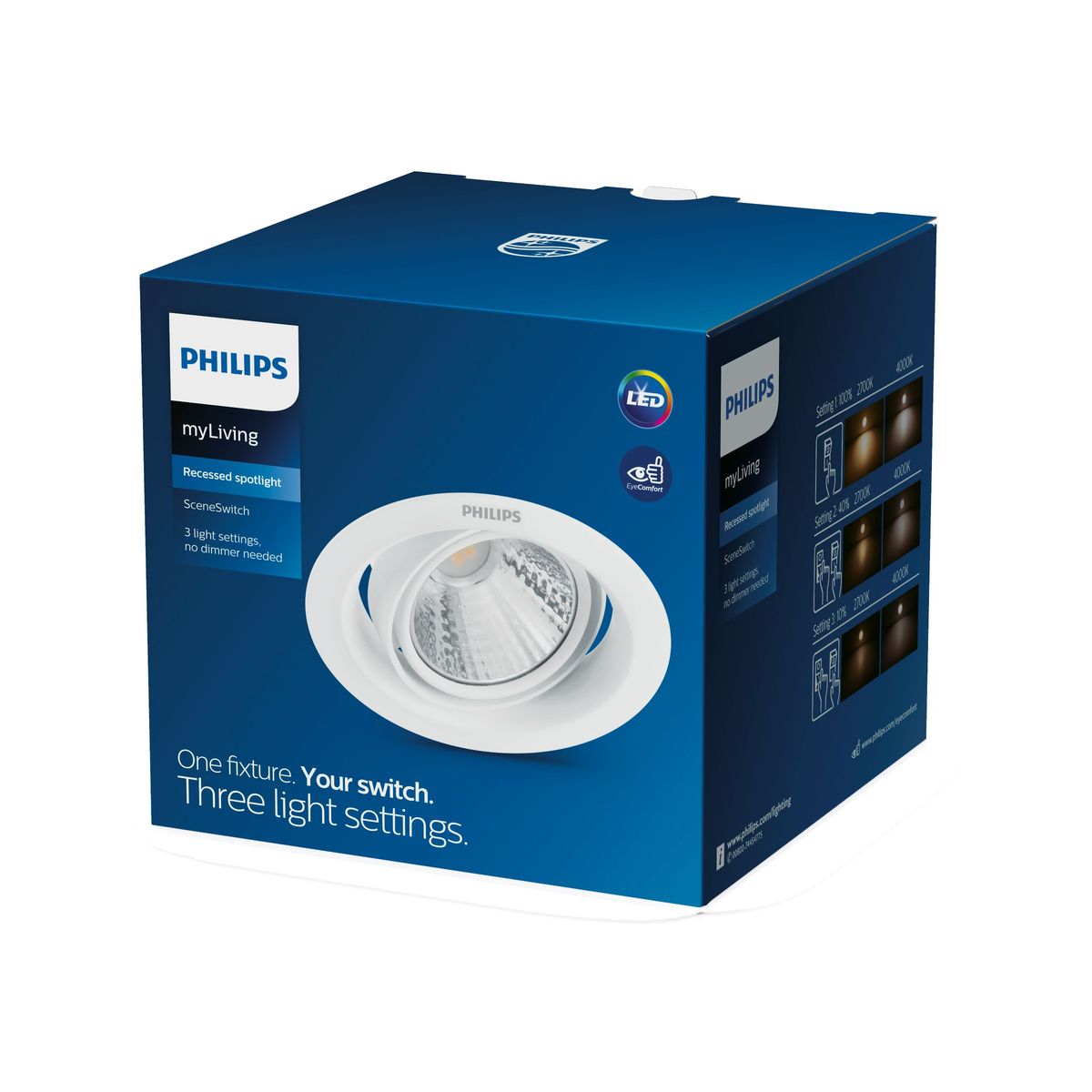 Philips - 59556Pomeron Dim 070 7W 40K EU zagłębiony