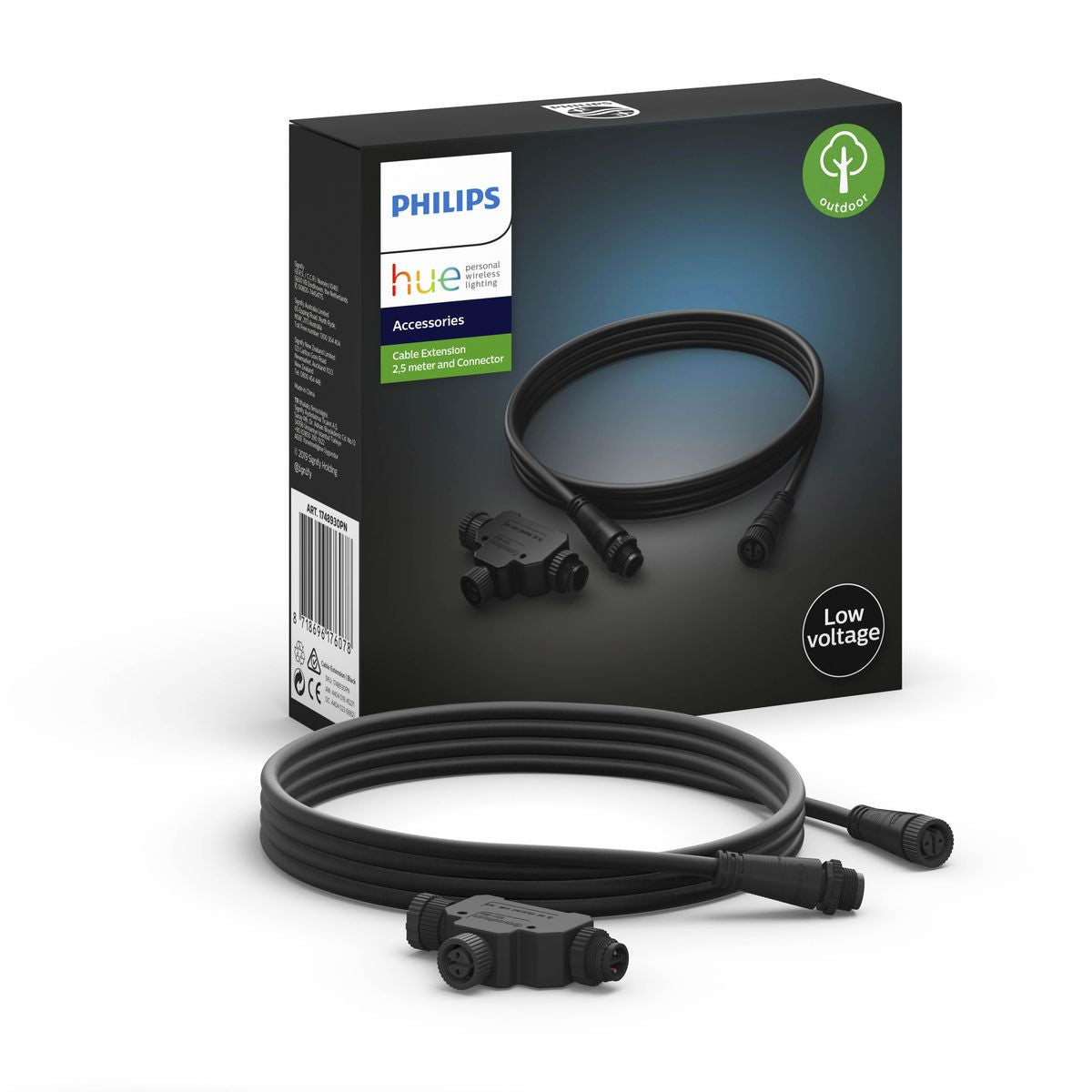 Philips - LV Cable Hue 2.5M + T-part EU black