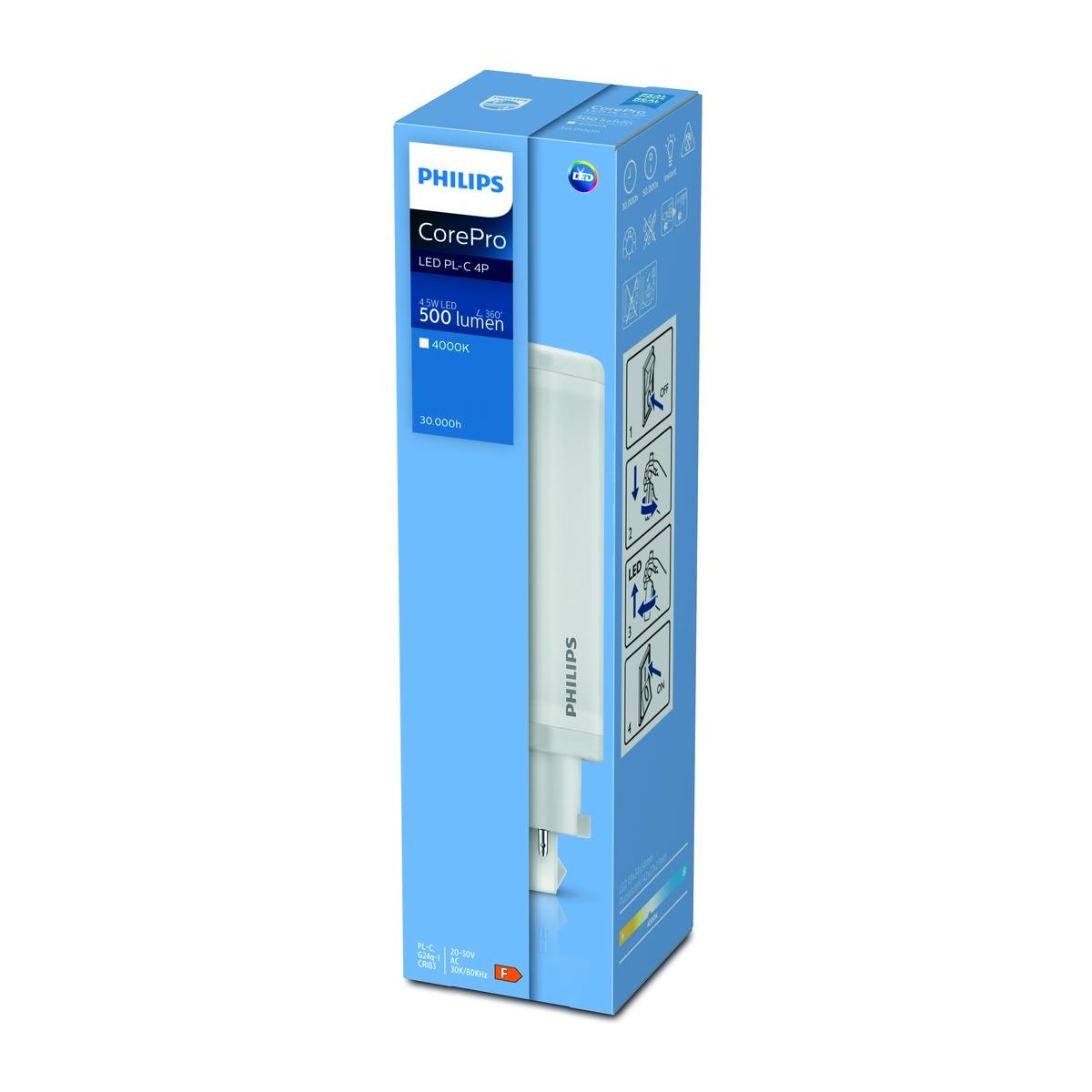 Philips - CorePro LED PLC 4.5W 840 4P G24q-1