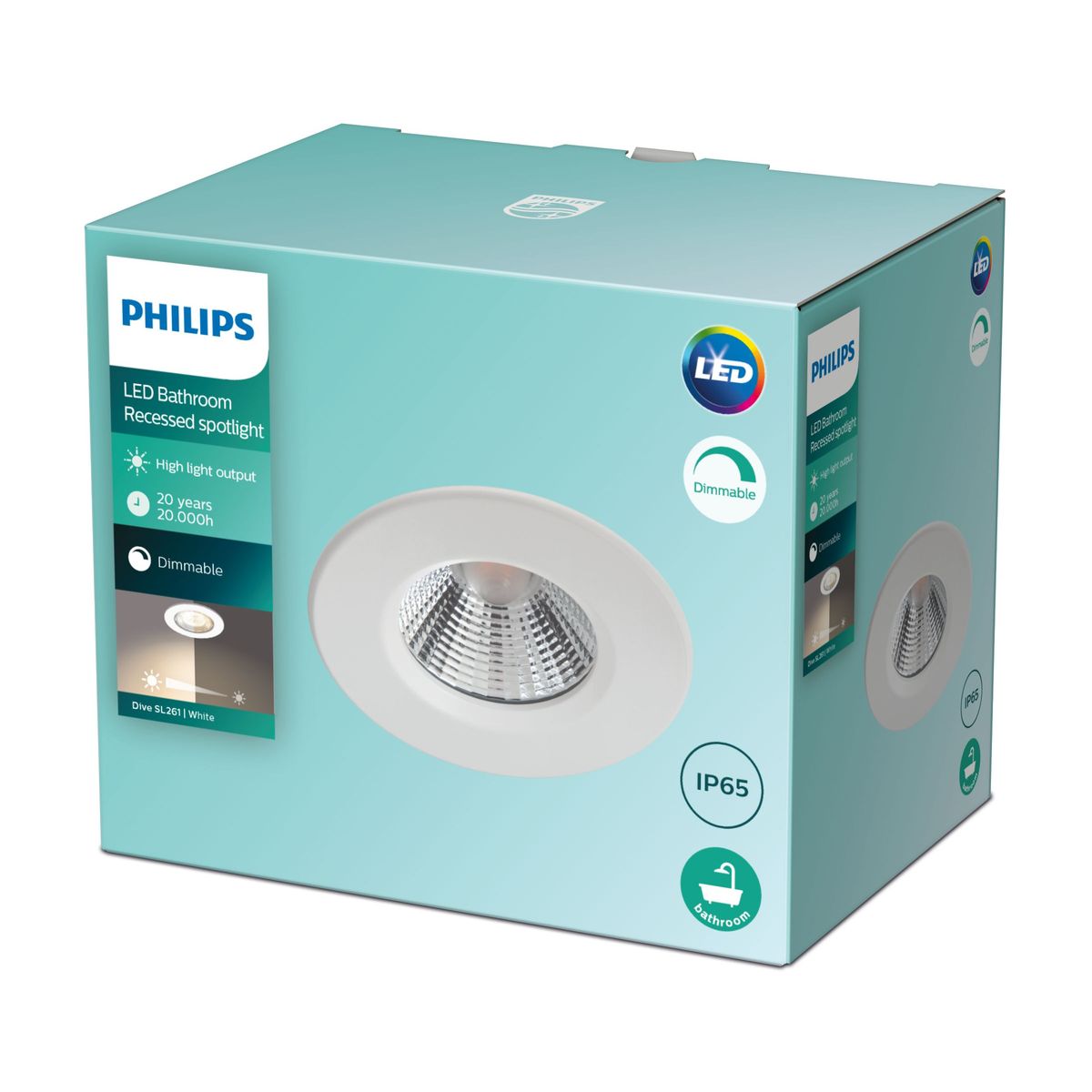 Philips - Dive SL261 Rd 070 5,5W 27K W HV IP65R