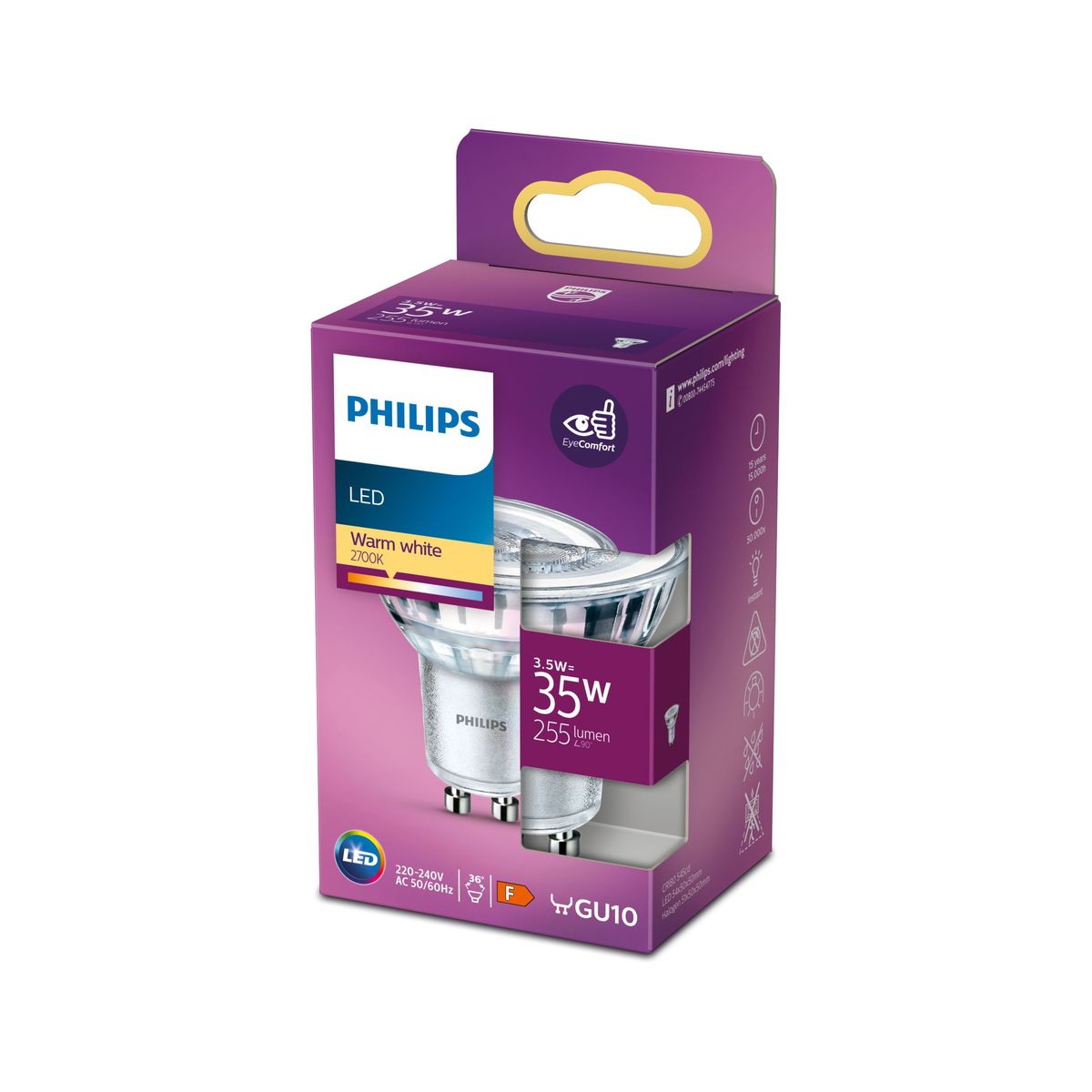 Philips - LED classic 35W GU10 WW 36D RF ND SRT4