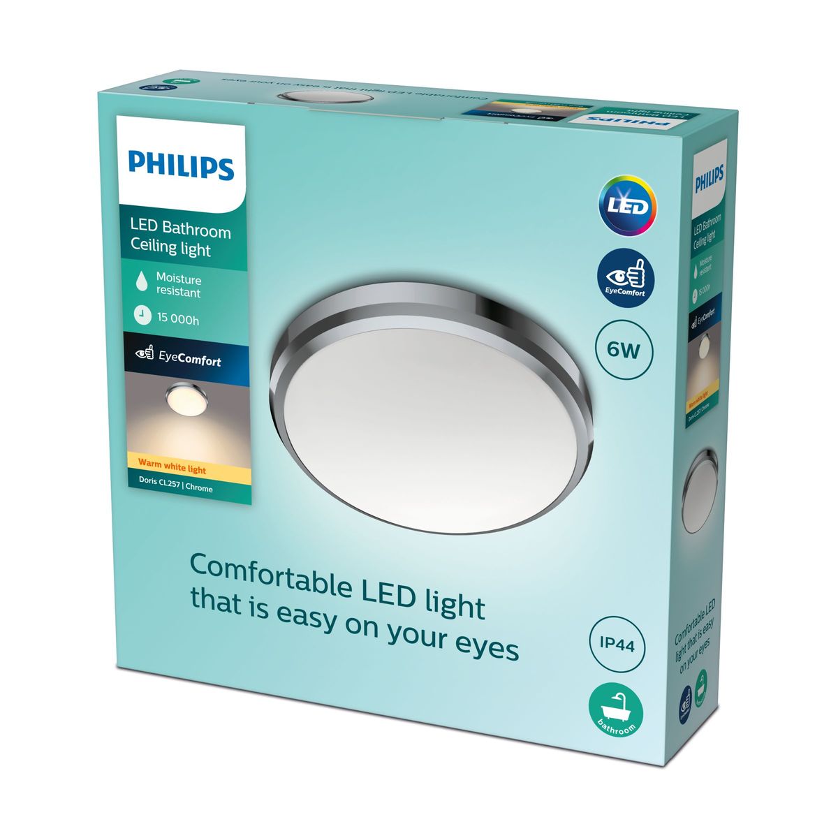Philips - DORIS CL257 EC RD 6W 27K C HV IP44 06