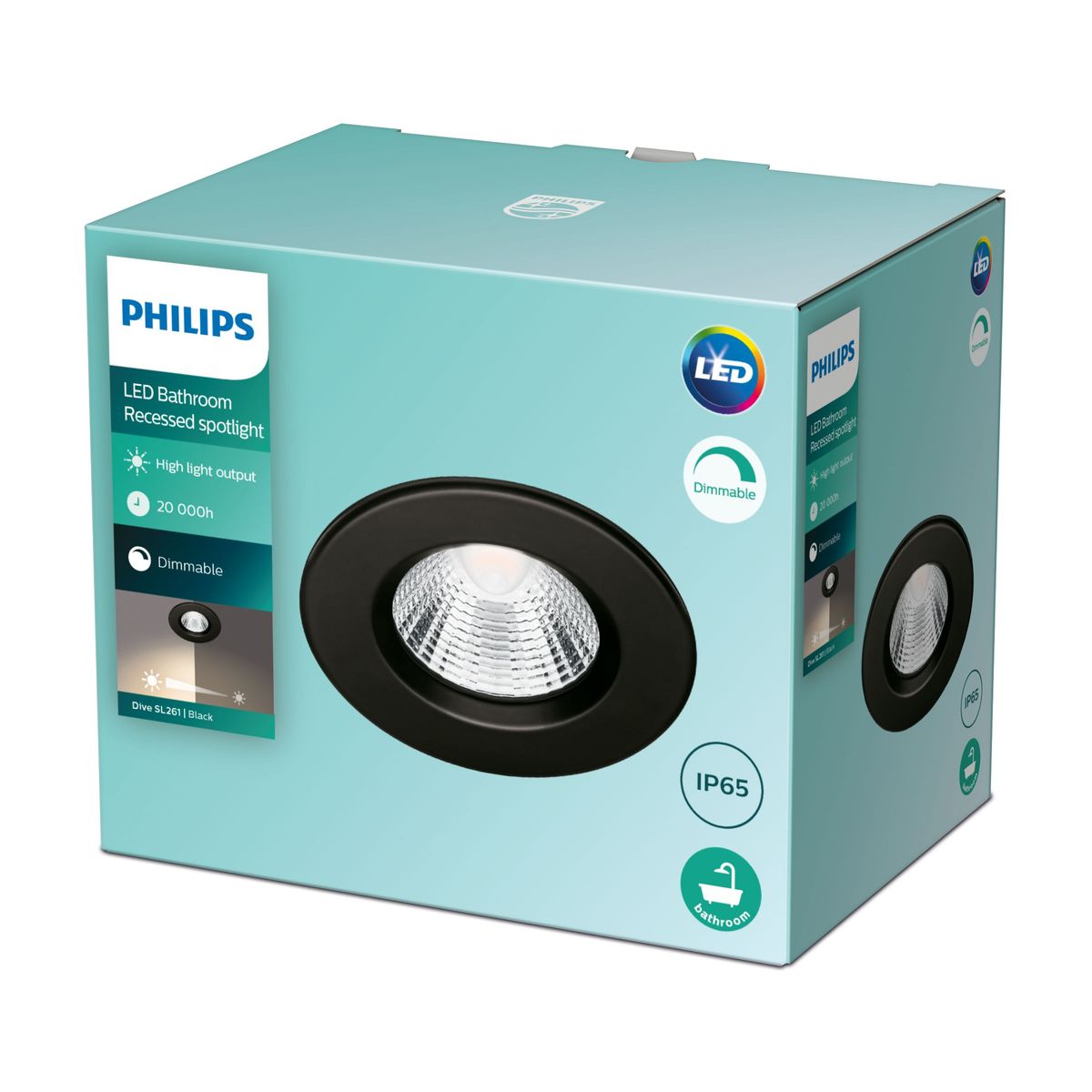 Philips - Dive SL261 Rd 070 5,5W 27K BL IP65R 1PK