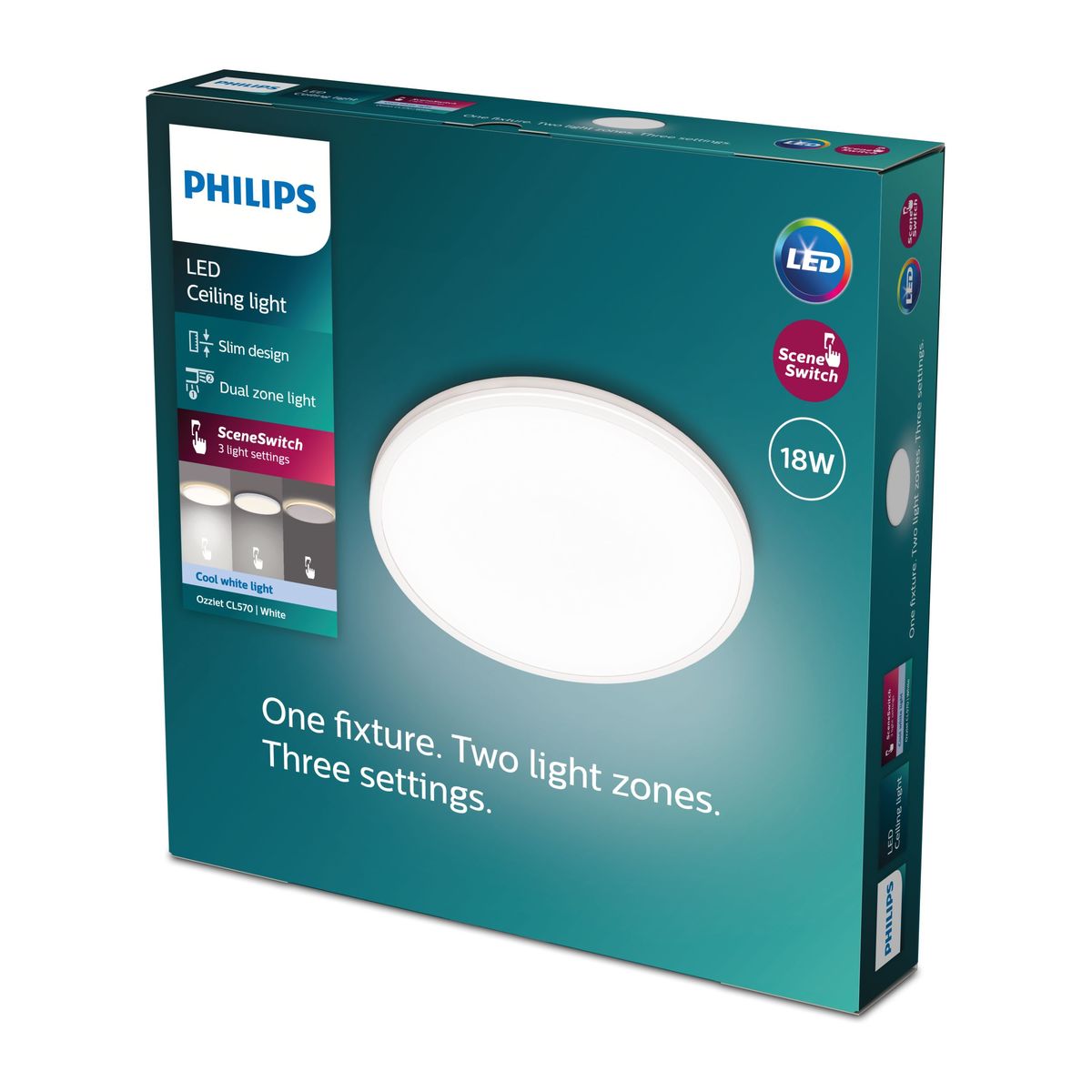 Philips - Ozziet CL570 SS RD 18W 40K W HV 06