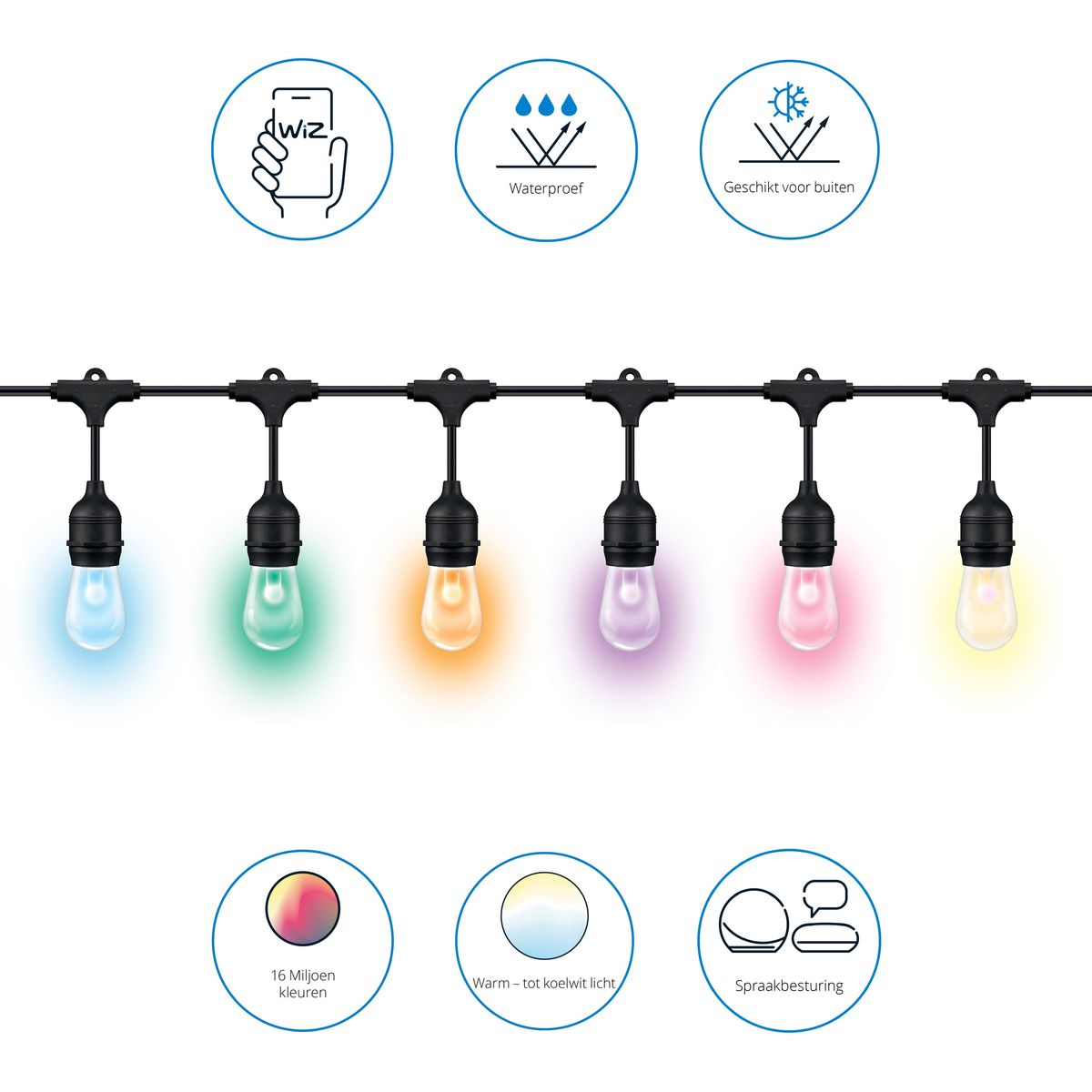 Philips - Wiz 48ft String Lights EU Typ C