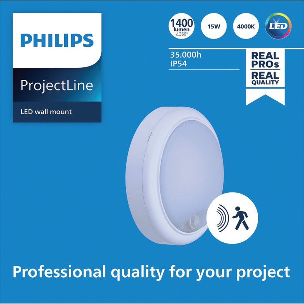 Philips - Projectline Wallmount RND 1400 4000K Wtedy