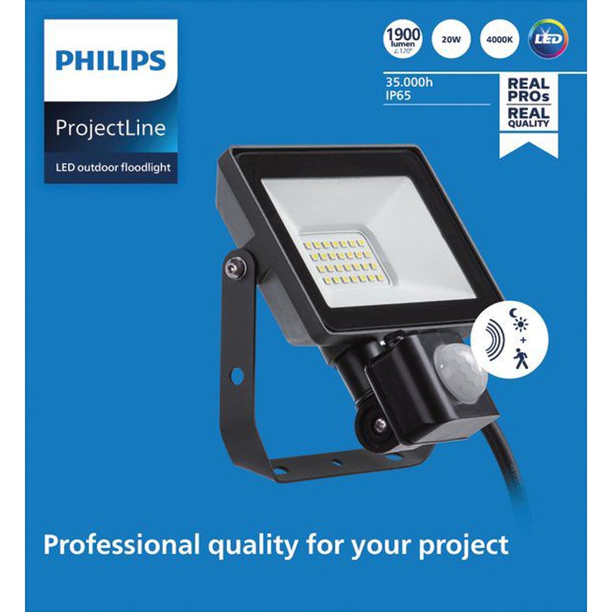 Philips - Projectline Reflight 20W 4000K czujnik