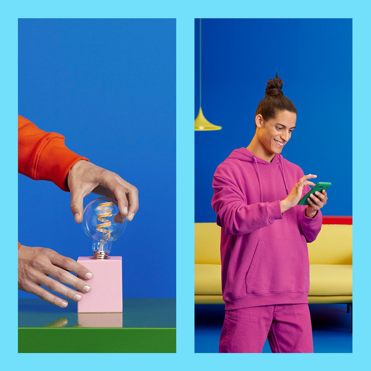 Philips-Wi-Fi Ble 40W A60 E27 822-65 RGB CL 1PF