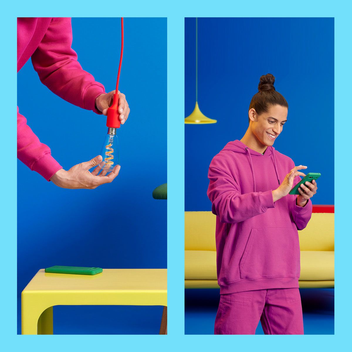 Philips-Wi-Fi BLE 40W ST64 E27 822-65 RGB CL 1PF