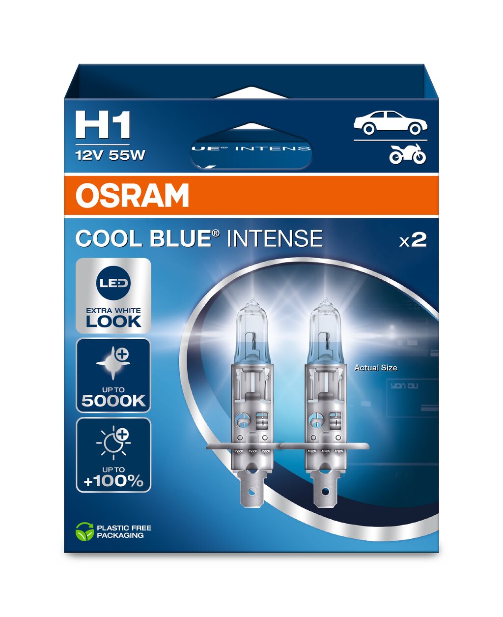 OSRAM - Reflektor halogenowy H1 - Duo box - 2-PACK