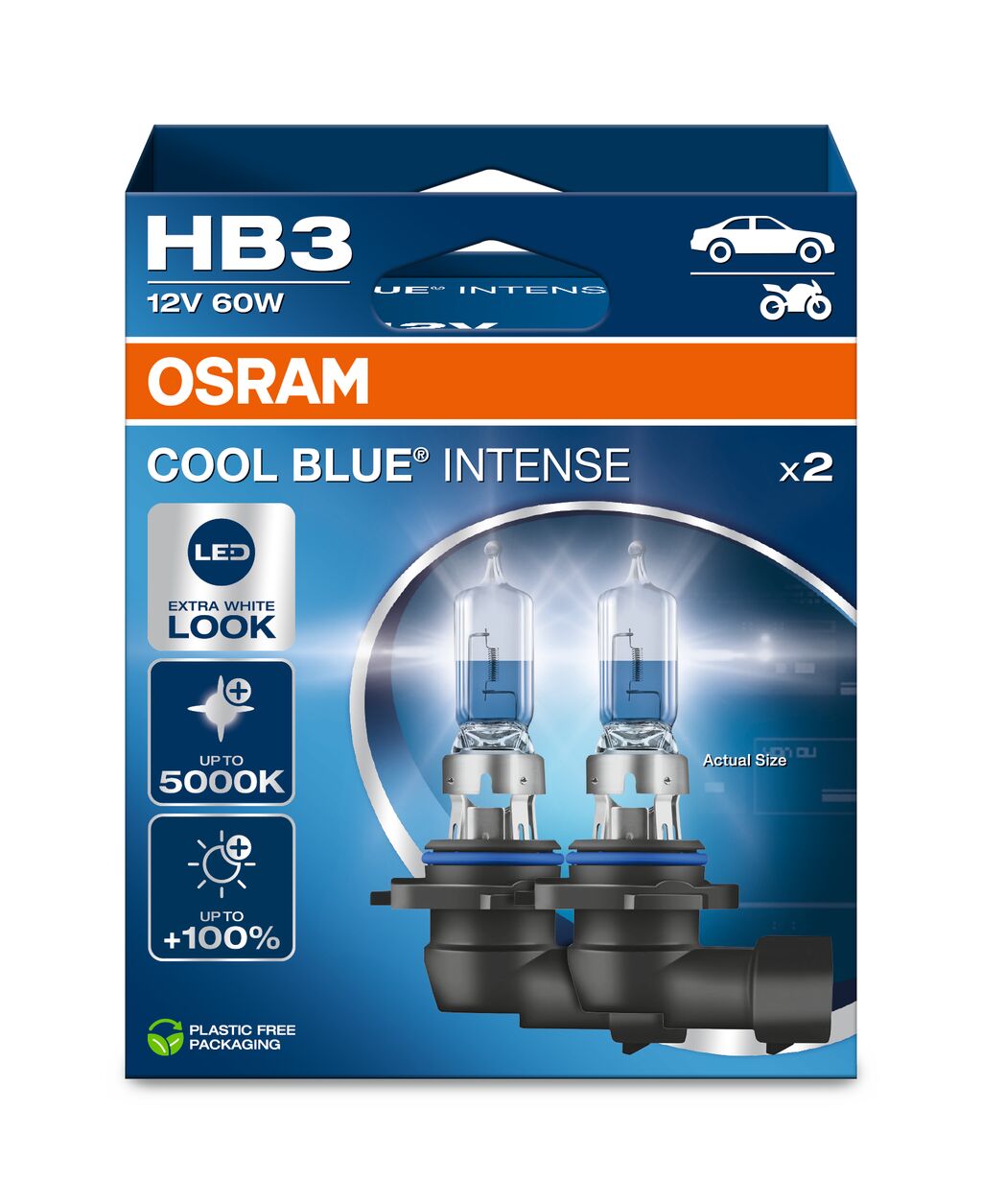 OSRAM - Reflektor halogenowy HB3 - 2-PACK