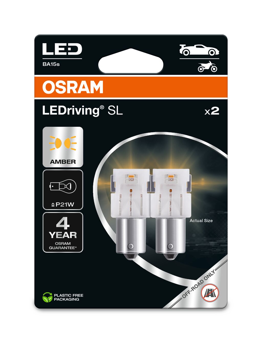 OSRAM LEDriving SL - Off-road P21W - żółty