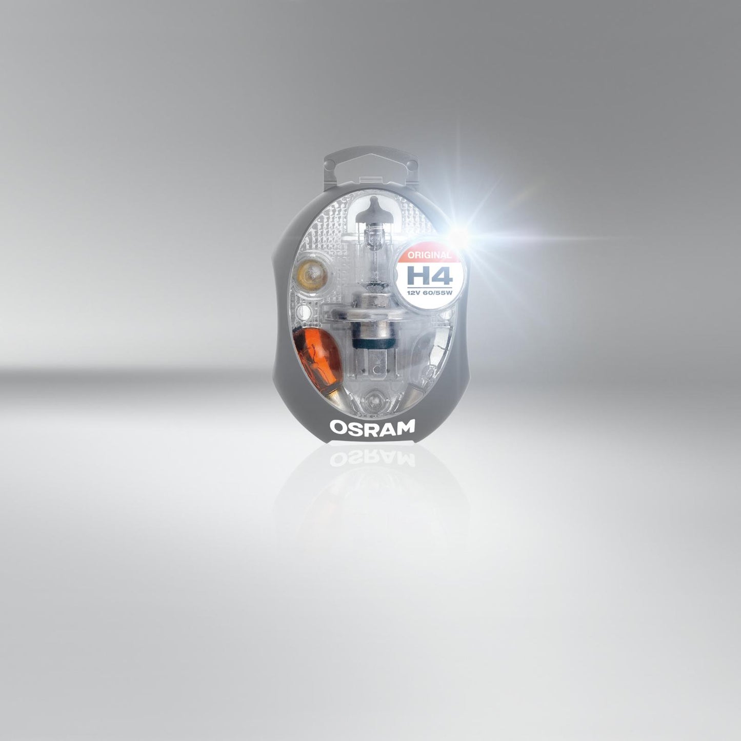 OSRAM Spare lamp box for car, CLK H4, Car lamp kit