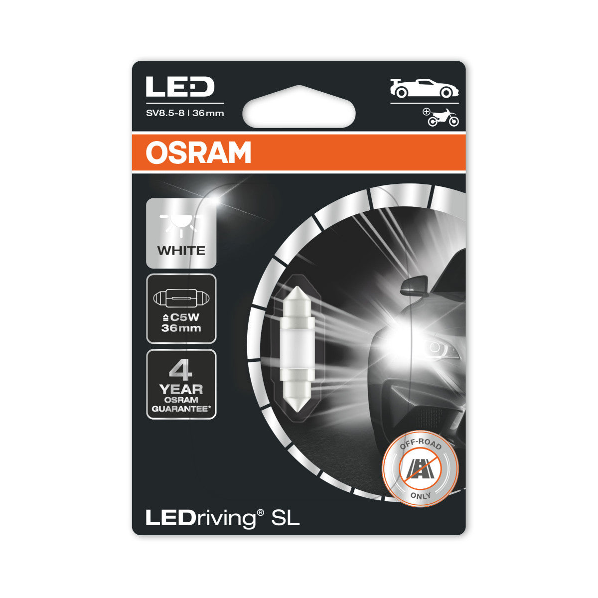 OSRAM LEDriving SL - Off-road C5W 64818 - biały