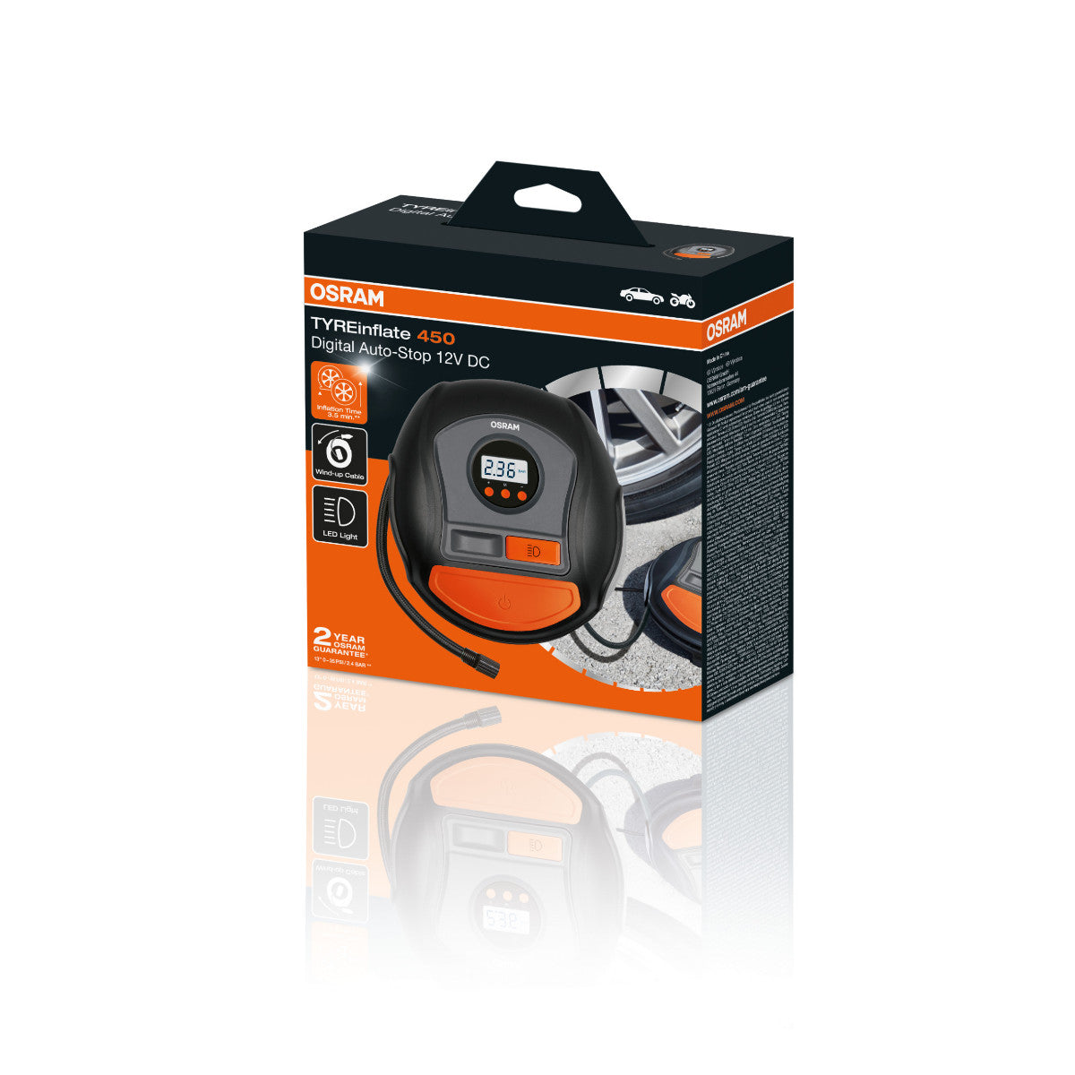 OSRAM TYRE inflate - 450 Pompka do opon