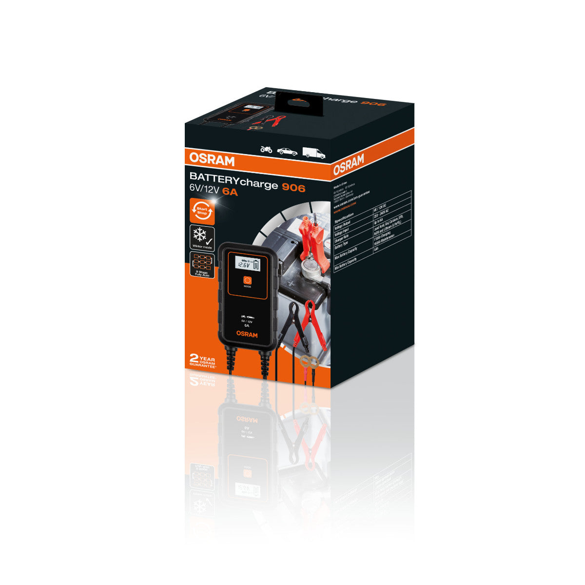 OSRAM BATTERY charge - 906 Inteligentna ładowarka akumulatorów