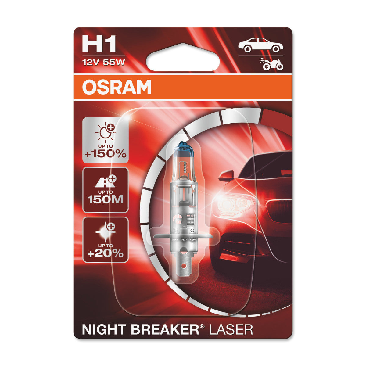 OSRAM NIGHT BREAKER® LASER H1 Pojedynczy blister