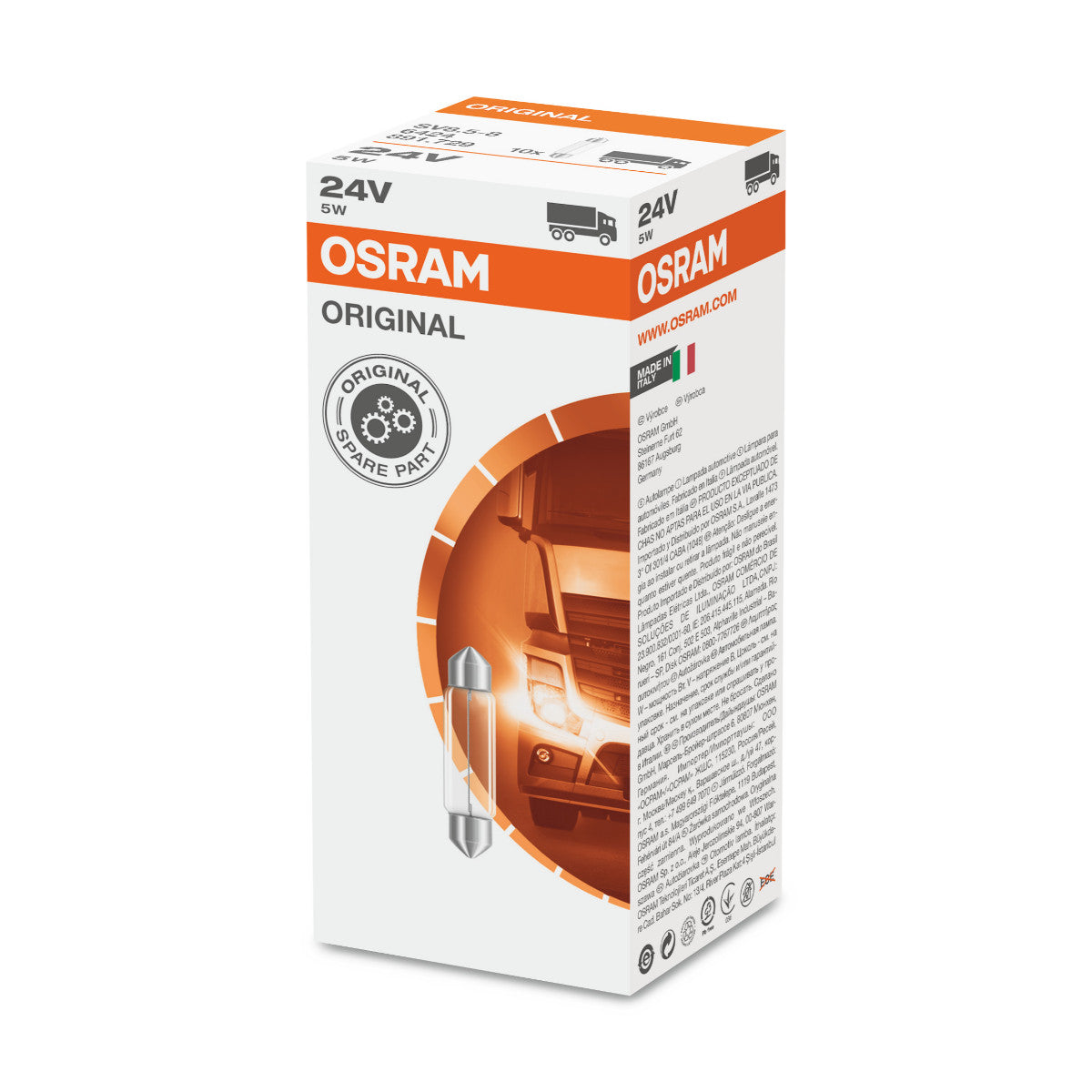 OSRAM ORIGINAL FESTOON - 5W - 24V - Dodatkowa lampa oświetleniowa