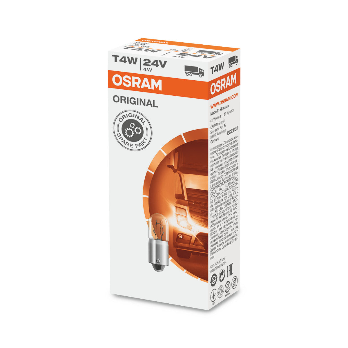 OSRAM ORIGINAL - METALOWA PODSTAWA - T4W - 24V