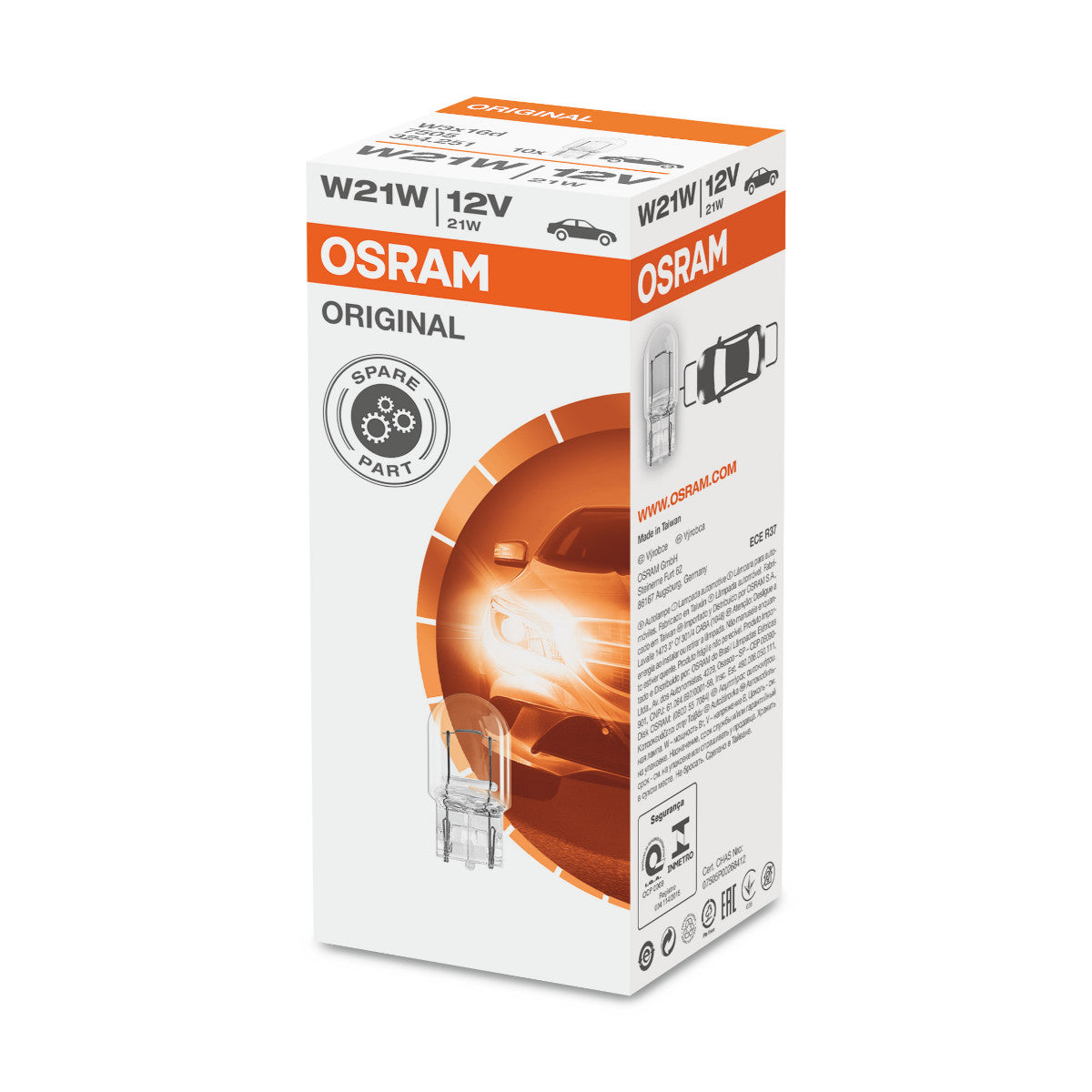 OSRAM ORIGINAL - WEDGE BASE - W21W Dodatkowa lampa oświetleniowa