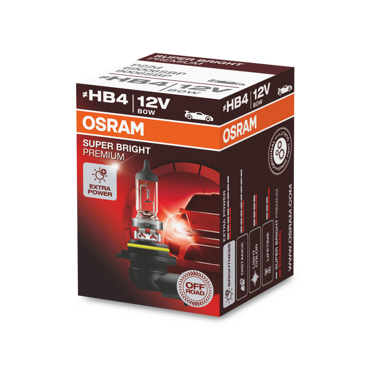 OSRAM SUPER BRIGHT PREMIUM - SUPER BRIGHT - Reflektor halogenowy off-road HB4