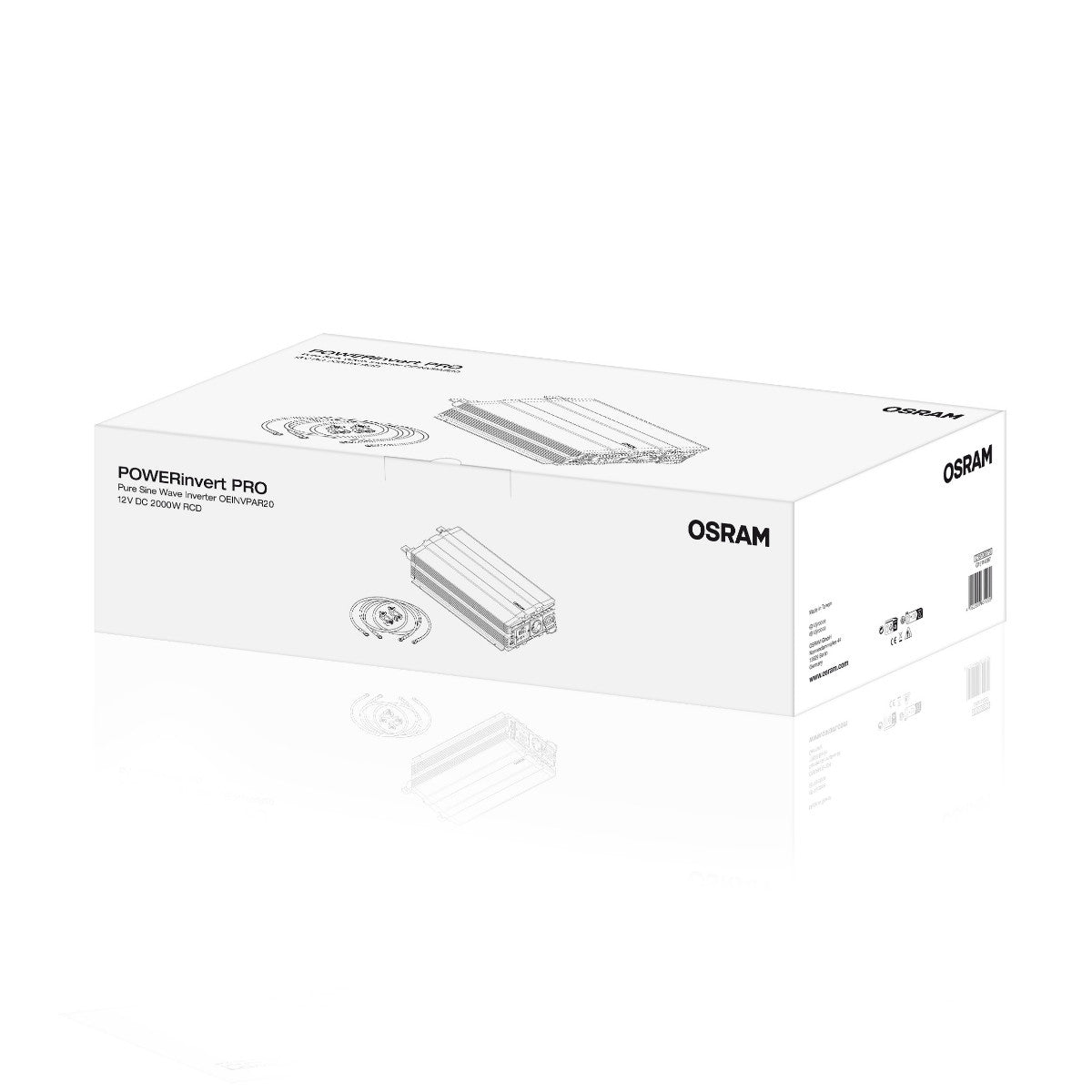 OSRAM Falownik sinusoidalny 12V DC 2000W RCD