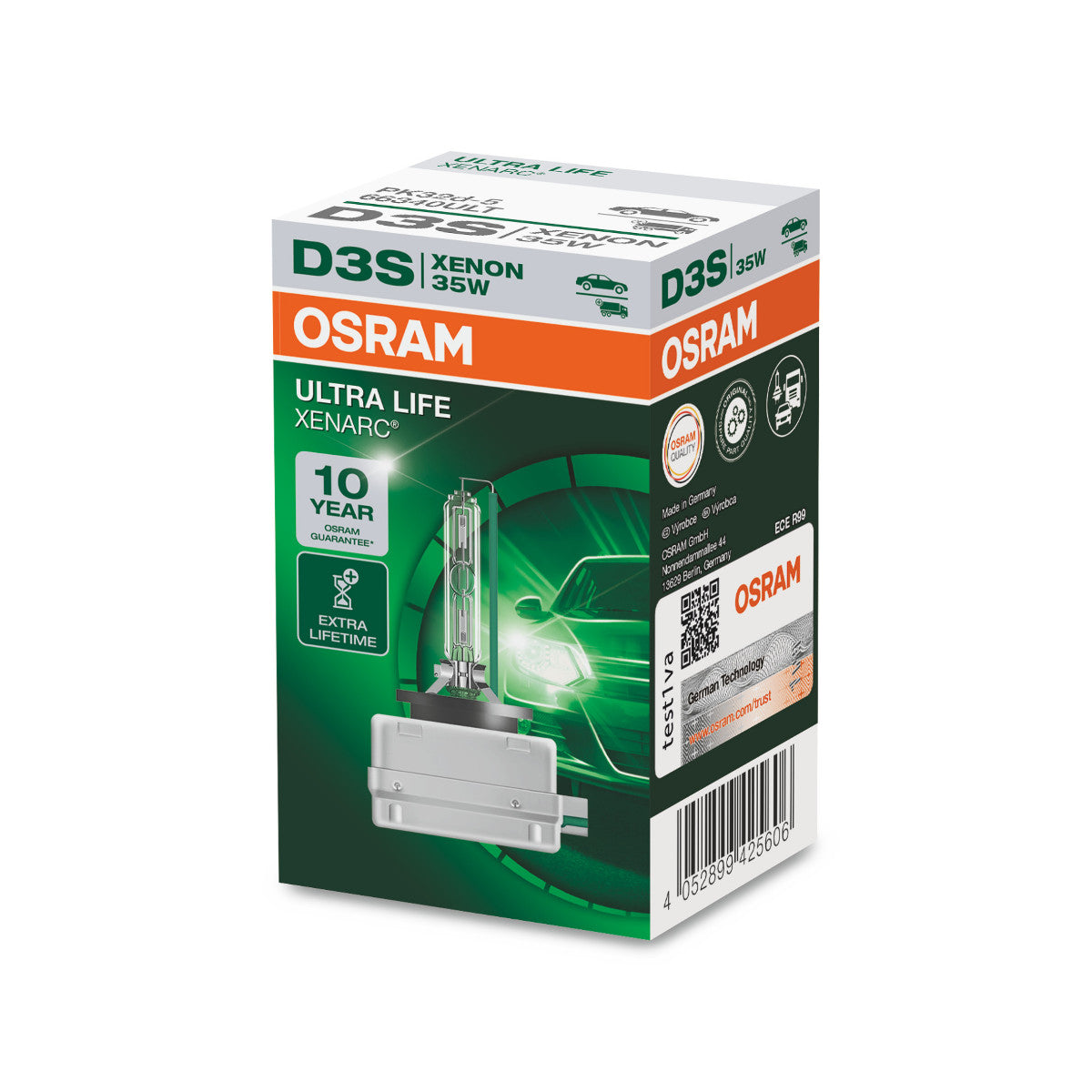 OSRAM XENARC ULTRA LIFE - lampa naświetlająca D3S HID - 1-PACK