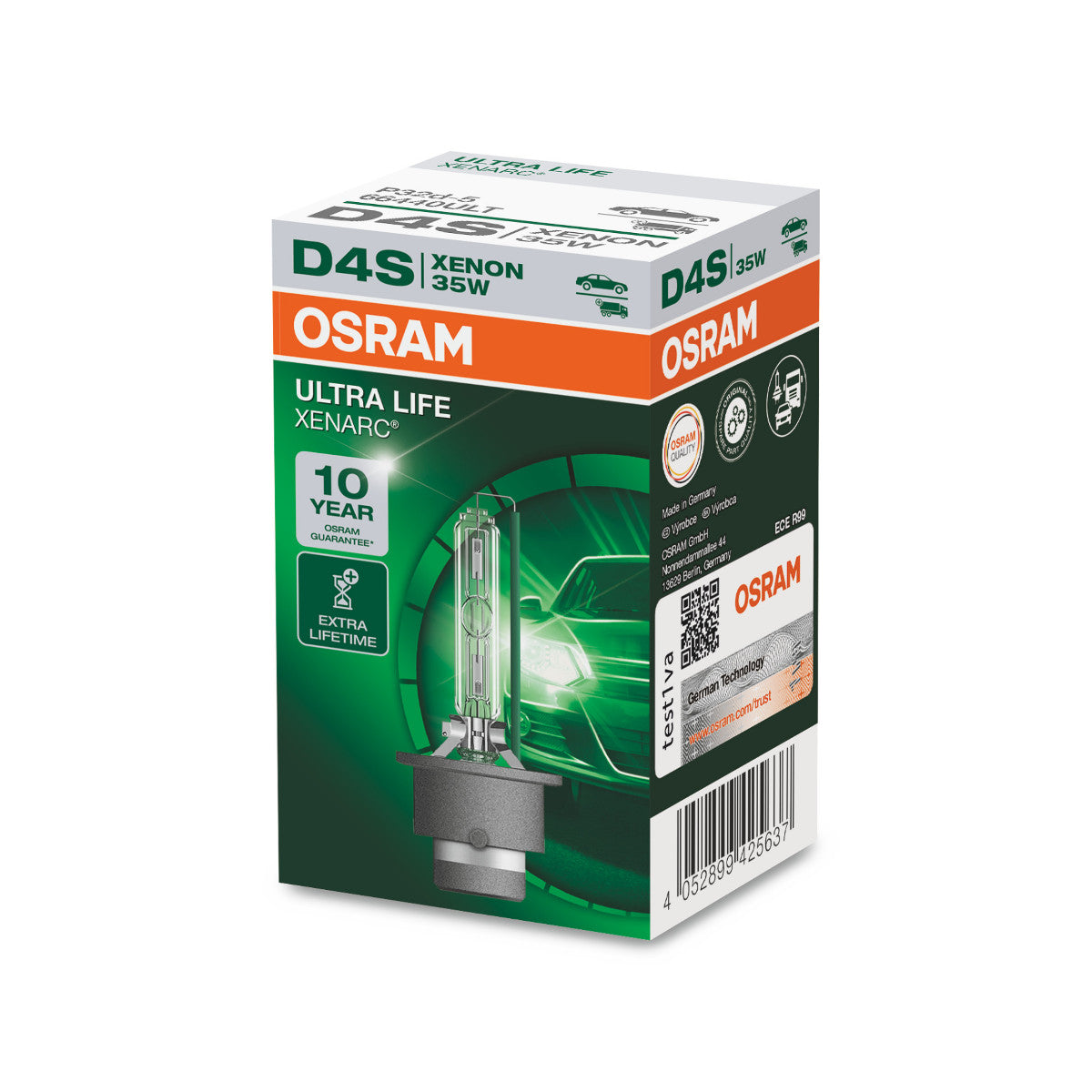 OSRAM XENARC ULTRA LIFE - lampa naświetlająca D4S HID - 1-PACK