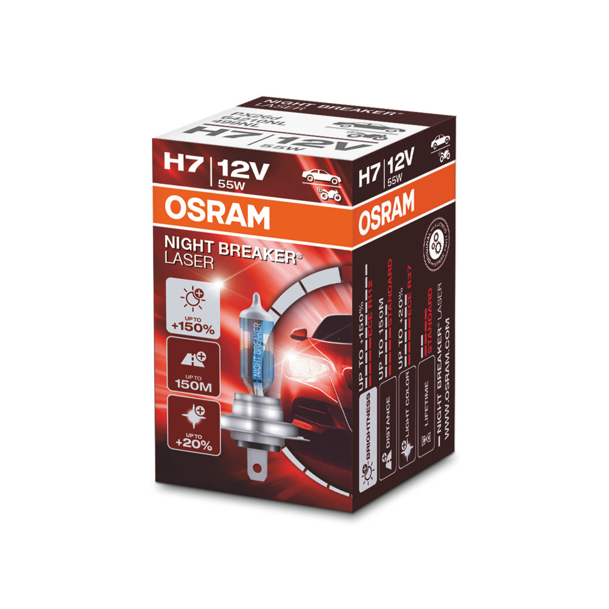 OSRAM NIGHT BREAKER® LASER H7 Składane pudełko