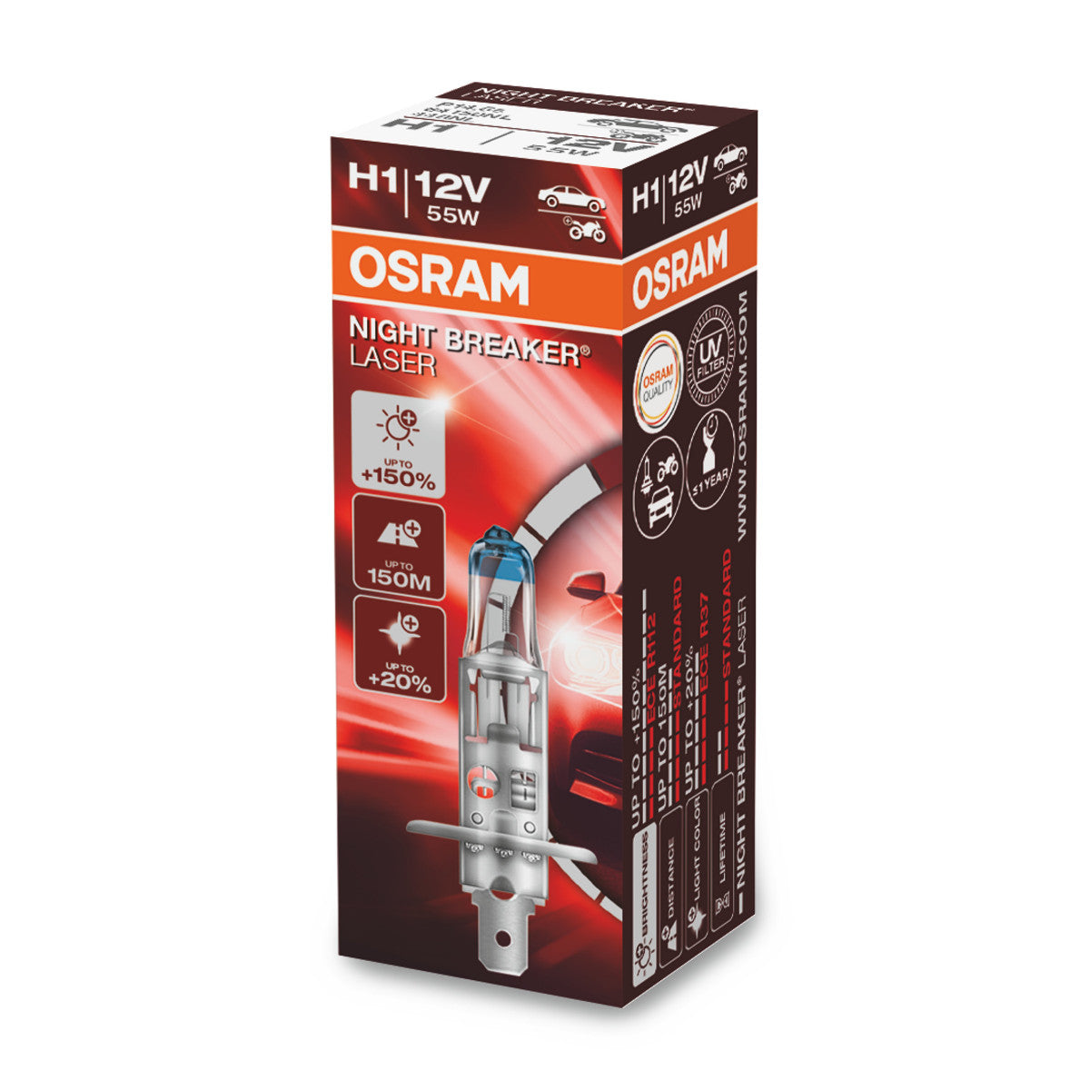 OSRAM NIGHT BREAKER® LASER H1 Składane pudełko