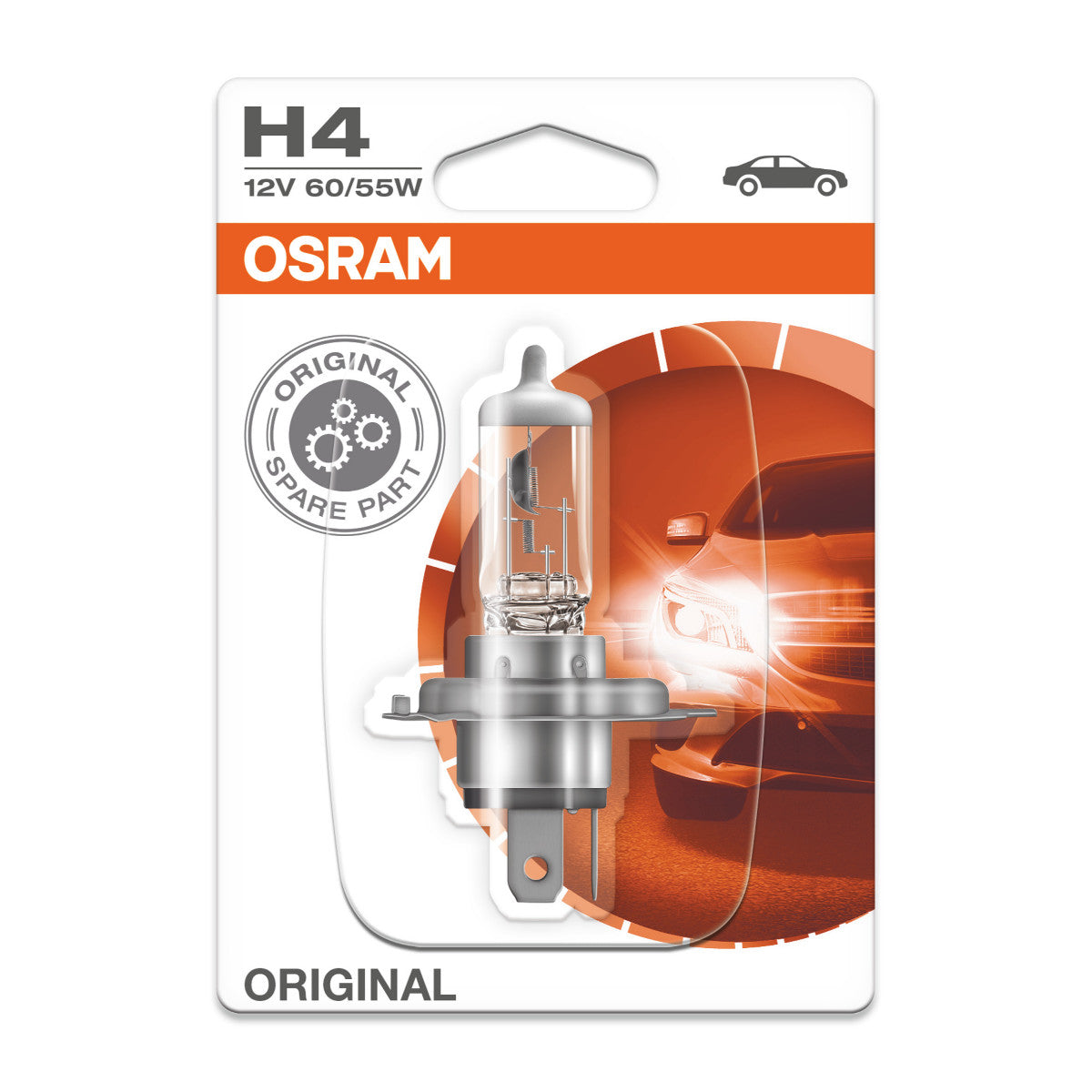 OSRAM ORIGINAL LINE - H4 - 12 V - 6055 W - Naświetlacz halogenowy