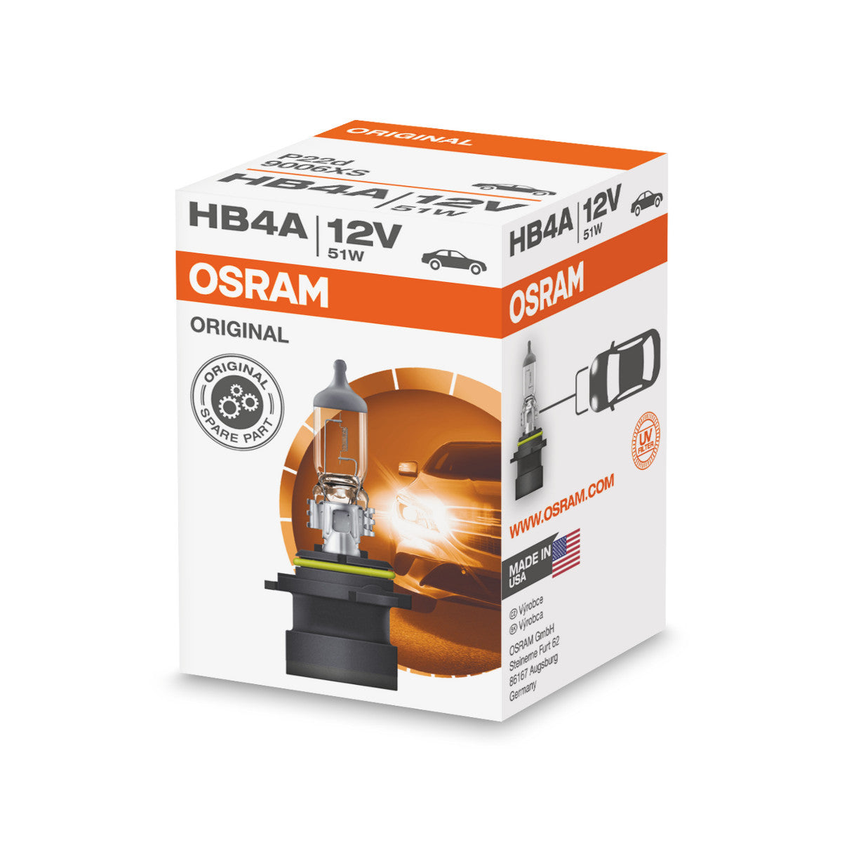OSRAM ORIGINAL LINE - HB4A - 12 V - 51 W - Reflektor halogenowy