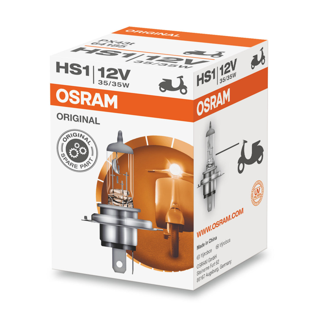 OSRAM ORIGINAL LINE - HS1 - 12 V - 3535 W - Reflektor halogenowy - Składane pudełko