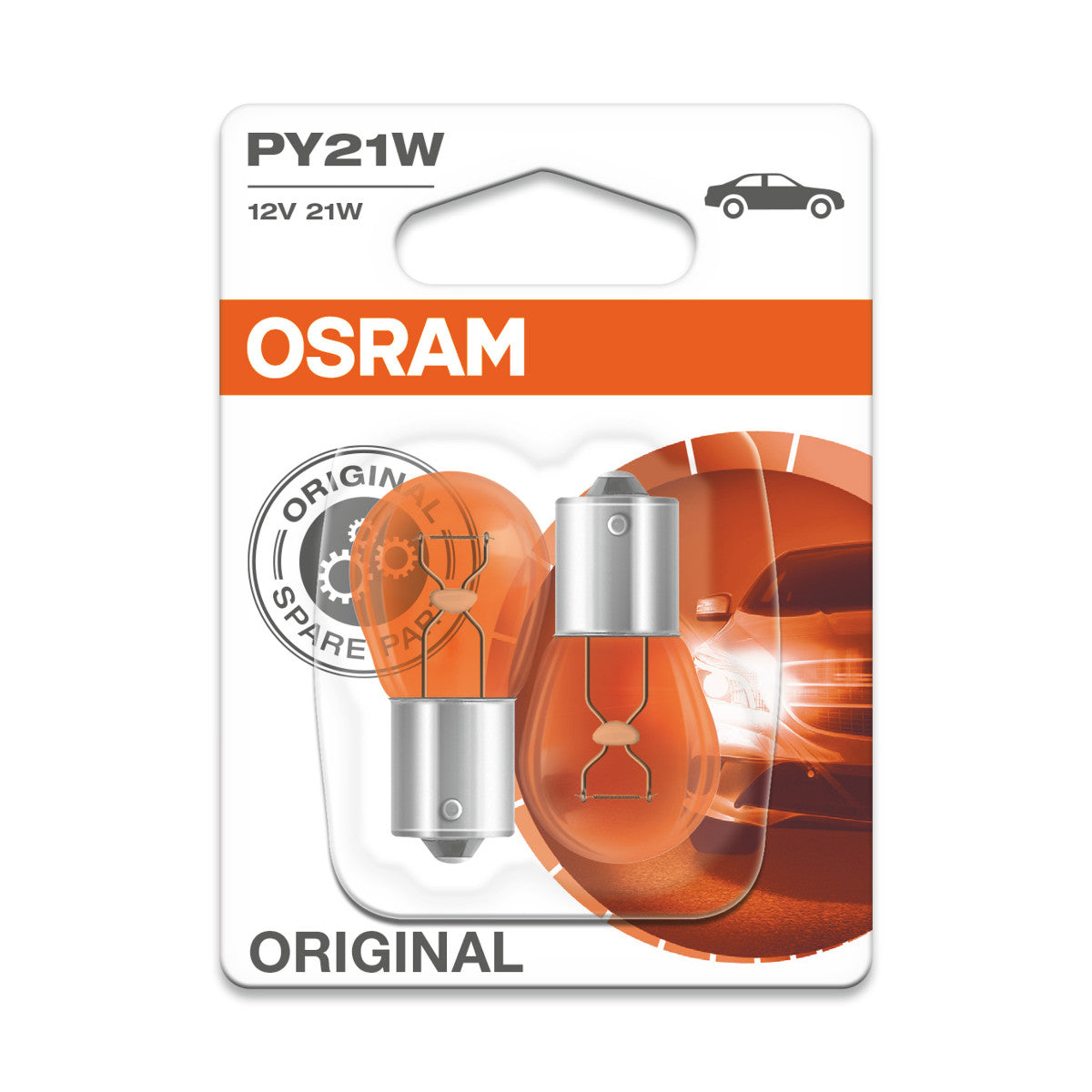 OSRAM ORIGINAL - METAL BASE - PY21W Extra Light Lamp