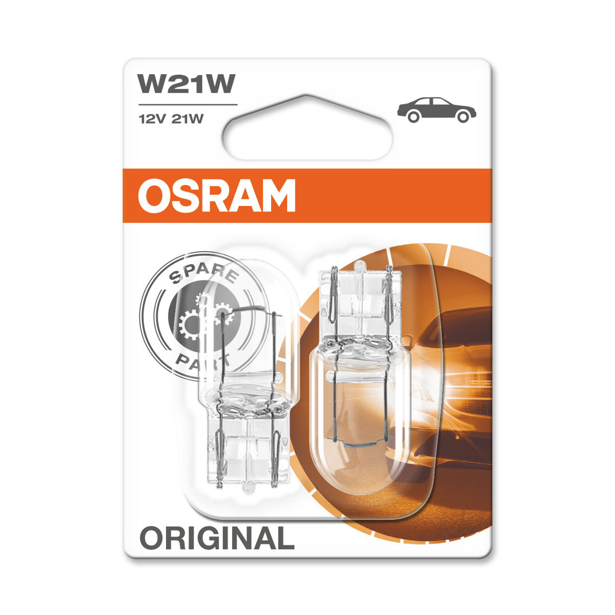 OSRAM ORIGINAL - WEDGE BASE - W21W - W3x16D Dodatkowa lampa oświetleniowa