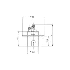 Trzonek lampy BA15s metalowy