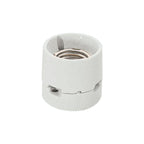 Trzonek E27 50mm ceramiczny biały