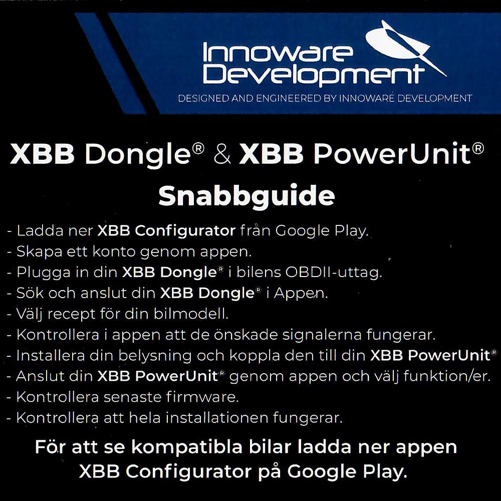 Klucz sprzętowy XBB OBD-II + moduł zasilający