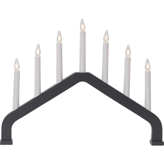 Ljusstake House Grå