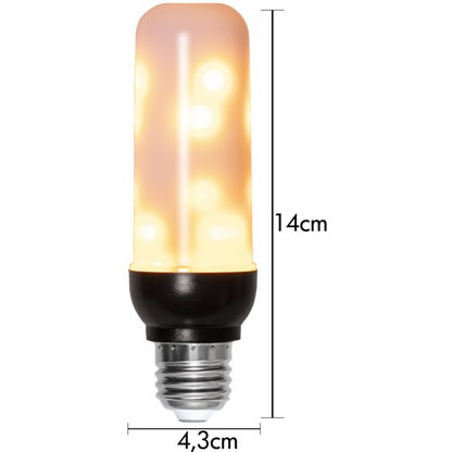 Star Trading - Lampa LED E27 T40 Flame - 3,94W - 1800K