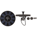 Star Trading - Oświetlenie słoneczne - Dekoracja słoneczna Fontanna - Czarny - 10cm