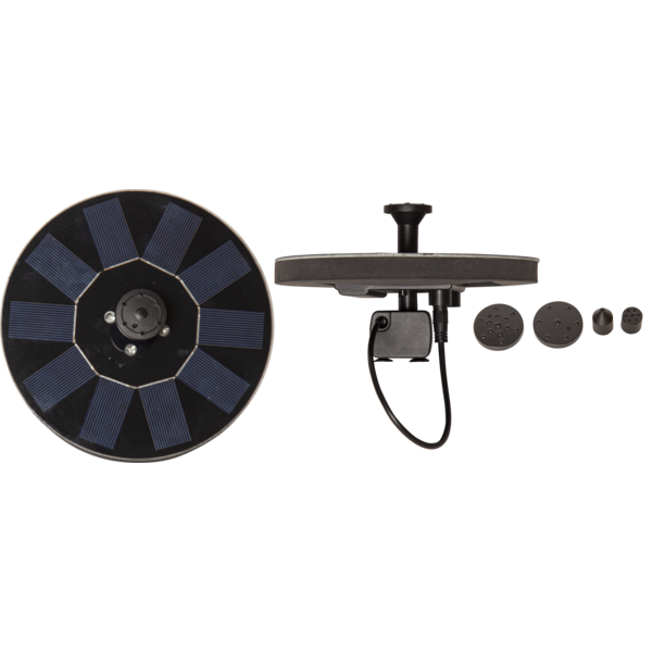 Star Trading - Oświetlenie słoneczne - Dekoracja słoneczna Fontanna - Czarny - 10cm