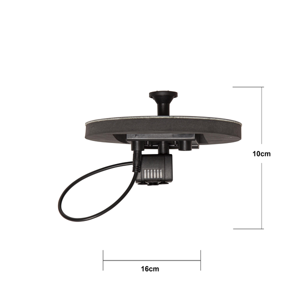 Star Trading - Oświetlenie słoneczne - Dekoracja słoneczna Fontanna - Czarny - 10cm